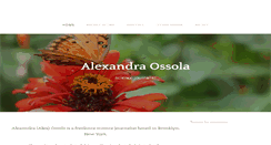 Desktop Screenshot of alexandraossola.com